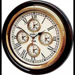 16 tolli Puidust &Uuml;mmargune Seinakell Kuldse R&otilde;ngaga Antiikne Disain Maailmakell 5 Riigi Aeg Kodu Kontori Kaunistus Parim