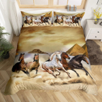 Jooksev hobune 3D voodipesukomplekt King Queen Double Full Twin Single suurus voodipesukomplekt 135x200cm 2pcs
