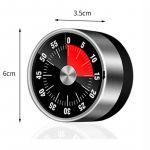 Mehaaniline k&ouml;&ouml;gitaimer 60-minutiline kella taimer valju &auml;ratuskellaga 1pcs valge