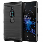 Luksuslik s&uuml;sinikkiust &uuml;mbris SONY Xperia XZ2 Premium jaoks P&otilde;rutuskindlad silikoonist &uuml;mbrised Sony XZ2 premium jaoks Tagakaas Coque Fundas Xperia XZ2 Premium must