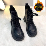 N&ouml;&ouml;ritavad l&uuml;hikesed saapad Naiste platvorm Disainer ratsusaapad Naiste kingad Poolsaapad Naiste naiste saapad Talvised &uuml;mmargused saapad 38