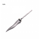 1 TK Pooltooted Rosette Damaskuse terasest Pu 'er teenuga kangid DIY fikseeritud teraga noa n&otilde;elad tarvikud tuhm tera