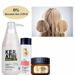 PURC Professionaalne keratiiniga juuksehoolduskomplekt Brasiilia juukseid sirgendav kreem siluv &scaron;ampoon Magic juuksemaski hooldus 0 Degree Keratin Set valge