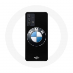Coque Maniacase pour Samsung Galaxy A32 4G BMW Logo fond noir