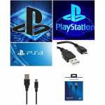 PS4 laadimis- ja PS4 s&uuml;nkroonimiskaabel &ndash; mikro-USB 3M must