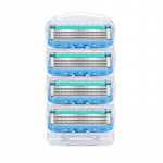 4 tk raseerimistera meestele n&auml;ohooldus, 5 kihist roostevabast terasest raseerimiskassett 4pcs