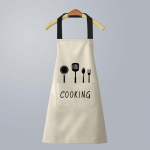 Waterproof Cute Japanese Style Cooking Apron - Wipeable & Oil-Proof for Women