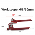 Allsome 1/4 5/16 3/8 piduritoru veerev messingist vasktoru toru k&auml;sitsi painutust&ouml;&ouml;riista t&uuml;&uuml;p k&uuml;tuse piduritoru painutaja k&auml;sit&ouml;&ouml;riist