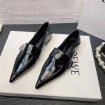 Terava nina madalad kingad Naiste Loafers Kingad Suvised Vabaaja Jalutuskingad Disainer 2024 Uued Sandaalid Br&auml;nd Kleit Retro Femme Zapatillas 35 must