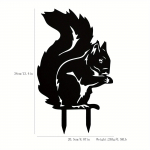 Oravakujuline metallist aiaposti kaunistus, v&otilde;luv loomakunst aedadele ja aedadele, stiilsed maapinnakaunistused ja aiavaiad beež