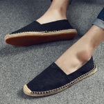 Retro Trend Hingavad L&otilde;uendkingad Suvised Linased Meeste Kalamehekingad Vabaaja &Uuml;he Pedaaliga Puuvillased ja Linased Kulumiskindlad Loaferid 44