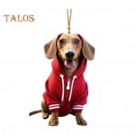 Akr&uuml;&uuml;list koerte autoripatsitehe Armas j&otilde;uluautode v&otilde;lu, pidulik rippuv ornament puudele akende uste jaoks D