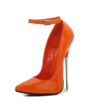 Mood &Auml;&auml;rmuslikud K&otilde;rged Kontsad 16cm Naiste Metallist Kontsaga Kingad Mitmev&auml;rvilised K&otilde;rge Kontsaga Kingad Naised Postitants Seksikad Kontsad Modelli Saade Suur Suurus 43 oranž