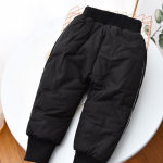 S&uuml;gis Talv Laste Retuusid Soojad P&uuml;ksid Poistele T&uuml;drukutele Udusule Puuvillased P&uuml;ksid Laste Elastse V&auml;rvliga Paksud Lasteriided 80cm must