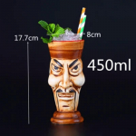 400ml Tiki Kruusid Kokteiliklaas &Otilde;lle Veinikruus Keraamilised Tiki Kruusid Kunst K&auml;sit&ouml;&ouml; Loovad Hawaii Kruusid send as picture