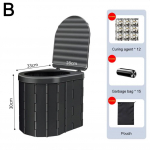 V&auml;litingimustes kokkupandav tualett kaasas Suure kandev&otilde;imega kott T&auml;iskasvanute kotid Pr&uuml;gi Iste tualetipotiga Hoiupott Potitool ja Auto Lai Matkamine H5L6