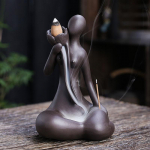 1 tk Purple Clay Backflow viirukip&otilde;leti joogadaami kaunistuste ja koseefektiga Zen-meditatsiooni kodukaunistamiseks - Viirukit pole