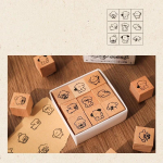 9tk/komplekt Mini Kawaii puidust templid Studenr Kids Naljakad magusad loomatemplid meisterdamise sisekujunduseks V&auml;ljal&otilde;igete raamatute ajakirjade koolitarbed