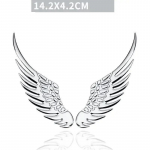 UUS auto modifikatsiooni ingli tiiva kleebis 3D kolmem&otilde;&otilde;tmeline metallist autokaunistuse kleebis, kroomitud logo h&otilde;be