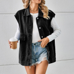 Naiste vaba l&otilde;ikega vintage teksavest kapuutsiga jakk S