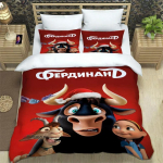 3D-prinditud multifilm Ferdinand Voodipesukomplektid peen vooditarvete komplekt tekikott vooditekk voodipesukomplekt luksuslik s&uuml;nnip&auml;evakingitus EU Single 135x200cm white