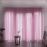 Praktiline toode Addison t&uuml;llkardina t&auml;ispaneelide komplekt Varras Pure Plain Window Screen Kardinakangast mitmev&auml;rviline aknaekraan One Size heleroosa v&auml;rv