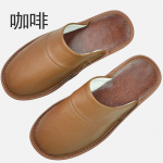 Lehma nahast sussid Unisex suured suurused linane kodu meeste sisemaja meeste sussid naistele meeste sussid luksuslikud pehmed lamedad kingad 27 suitable 40-41 kohv