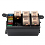 Universaalne DC 12V Auto Merepaat 6-suunaline relee + 6-pesaline ATO/ATC terakaitsehoidja karbid plokid autoosadeks CHINA