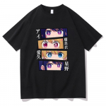 Uus Anime Oshi No Ko Hoshino Ai T-s&auml;rk Hoshino Aquamarine Manga T-s&auml;rk Pullover Naiste meeste Suured suvised puuvillased T-s&auml;rgid Topid 4XL