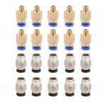 20 tk PC4 M10 isane sirge pneumaatiline liitmik  PC4 M6 kiirkinnitusega