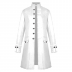 2023. aasta retromantel meestele Steampunk: Keskaegne &uuml;hev&auml;rviline mood XL valge