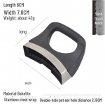 Bakeliidist ja roostevabast terasest poti kaane k&auml;epide piimakannu ja auruti jaoks, p&uuml;siv disain distance between pot ears 2.5 cm