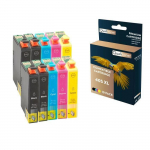 QUALITONER - 10 Cartouches compatible pour EPSON 405 XL 405XL Noir (x4) + Cyan (x2) + Magenta (x2) + Jaune (x2) (Valise) pour Epson