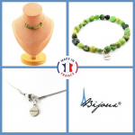 Pierres et Min&eacute;raux. Parure bijoux Bracelet Collier 10 perles Jade Nephrite de Xiuyan Taille personnalisable.