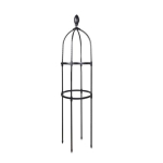 Metallist Taimetoed Aia Obelisk Toed Ronitaimede Toetusraam Lihtne Kokkupanek Vertikaalne 32cm Triple Layer gray