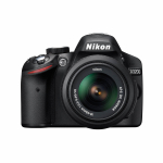 Nikon D3200 DSLR-kaamera + AF-S DX 18-55mm f/3.5-5.6G VR suumobjektiiv must