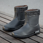 Meeste Veekindlad Libisemiskindlad Kummist Vihmasaapad - Keskmise S&auml;&auml;rega T&ouml;&ouml;- ja Kalap&uuml;&uuml;gisaapad Pl&uuml;&uuml;sist Voodriga 43