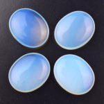 Naturaalne kristall-uimakivi 20 mm ovaalne massaažikivi &ndash; kuue tk komplekt