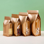 50 tk v&auml;rvilisi alumiiniumfooliumist Ziplock-kotte teep&auml;hklite teravilja kohviubade s&auml;ilitamiseks. Paksendatud korduvkasutatav p&uuml;stise tihendiga kott. 18x28x8cm kuld