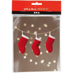 Set de modelage - Creativ Company - Mini set cr&eacute;atifs crochet bas de No&euml;l - 4 pi&egrave;ces