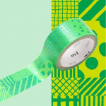 Masking Tape MT FAB m&eacute;tallis&eacute; script vert - script green - Masking Tape (MT) Multicolore - Assort