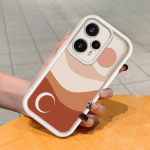 Pehme silikoonist ruudukujulise redeliga printimismustriga telefoni korpus, t&auml;iskaanega kaamera p&otilde;rutuskindel kaitse kummist &uuml;mbris Xiaomi Redmi jaoks Redmi 12 valge