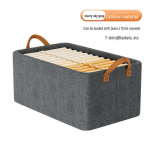 Kokkupandav puuvillane ja linane hoiukorv koos r&otilde;ivaste tasuta kohaletoimetamisega 47cm x 28cm x 20cm