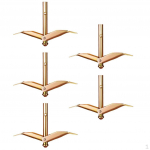 5 Ground Anchors for Grape Trellis Support in Greenhouses And Orchards Small kuld