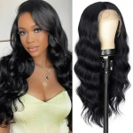 Pruunid lainelised pitsist eesmised parukad naistele s&uuml;nteetiline parukas Omber punane pitsiline eesmine parukas eelnevalt kitkutud juuksepiiriga beebijuustega 20inches-13X1 T Part Wig