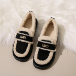 CRLAYDK Luksuslikud Talvised Naiste Kunstkarusnahast Voodriga Mokassiinid Mugav Sametist Slip-On Soojad V&auml;litingimustes Siseruumides Lamedad Loaferid Daamidele 36 gray