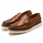 Moodsad Ehtsad Nahast Meeste Vabaajajalatsid &Auml;ri Slip-On K&auml;sitsi Valmistatud Jalan&otilde;ud Kuum M&uuml;&uuml;k Br&auml;ndi Luksuslikud Klassikalised Meeste Jalan&otilde;ud Madalad Mokassiinid 38 pruun