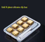 Kuldne roostevabast terasest viski j&auml;&auml;kuubikute komplekt - Metallist kiiresti k&uuml;lmuv 304 teras viski, veini ja muu jaoks