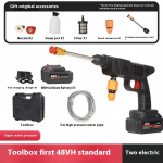 K&otilde;rgepinge liitiumaku 200W/48V juhtmevaba autopesumasin veep&uuml;stol majapidamismultifunktsionaalne autopesumasin laetav 48HV+ Tool Box must