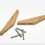 1 tk Kolmnurk Puidust Riidepuu Seinale Paigaldatav Mantlikonks Dekoratiivne V&otilde;tmehoidja K&uuml;bara Salli K&auml;ekoti Hoiustuspuu Vannitoa Riiul 1Pcs